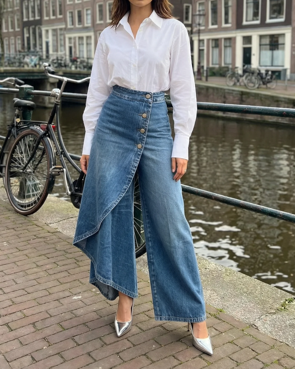 Wikke - Pantalones vaqueros de Mujer