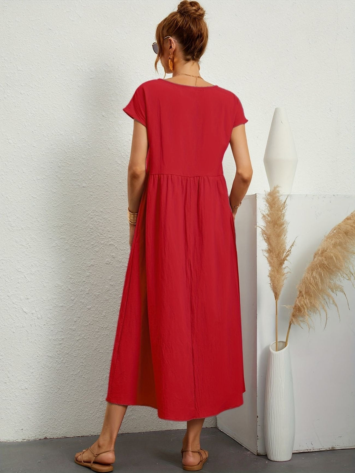 Greta | Elegante vestido de cuello redondo para Mujer