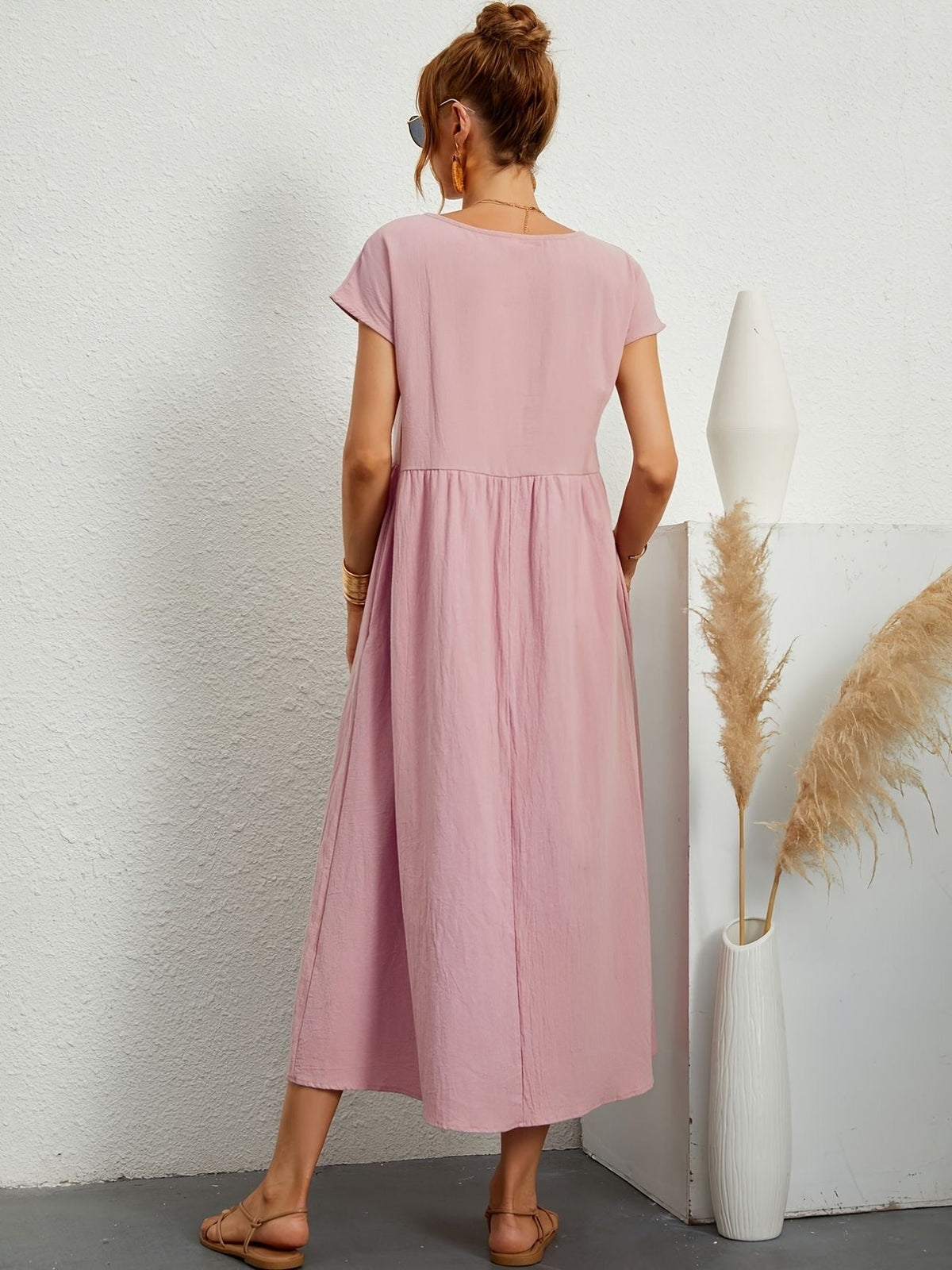 Greta | Elegante vestido de cuello redondo para Mujer