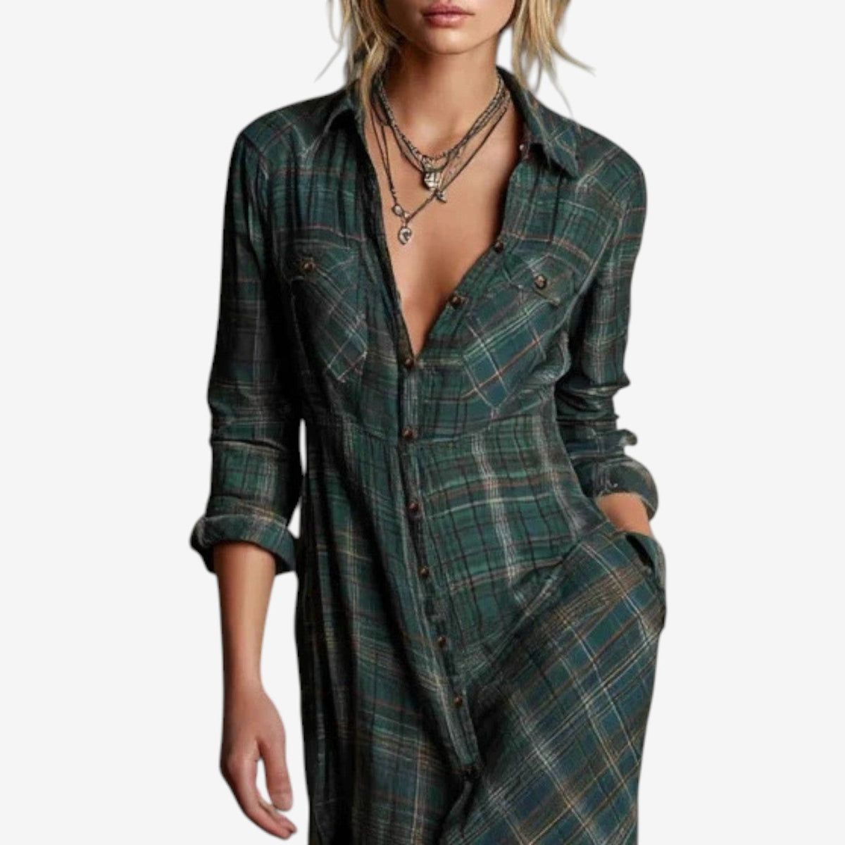 Cécile™ Camisa larga atemporal