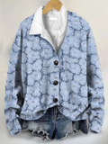 Juna – Blusa de punto con flores de invierno