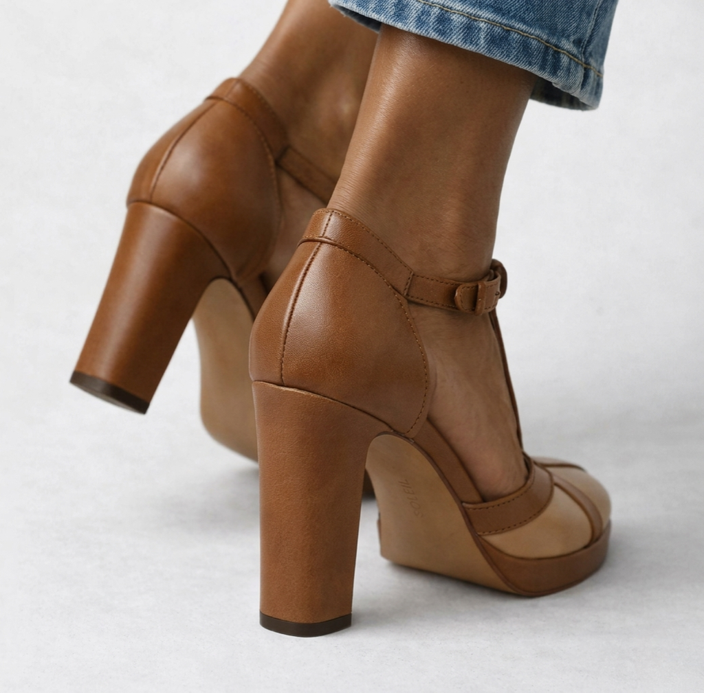 Maëlyne -  Zapatos de tacón retro elegancia con soporte ergonómico para Mujer