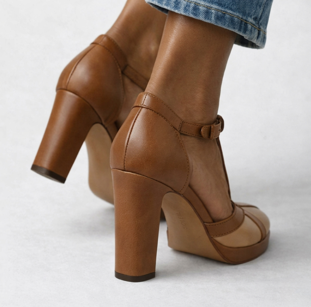 Maëlyne -  Zapatos de tacón retro elegancia con soporte ergonómico para Mujer
