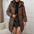 CAMILLA | Elegante abrigo ligero de invierno con capucha