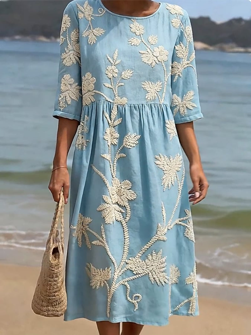 Raquel | Vestido Vintage Bordado para Mujer