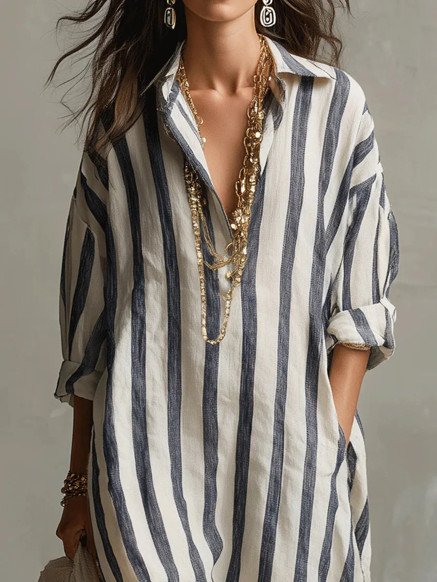 Pepa | Vestido camisero largo para Mujer