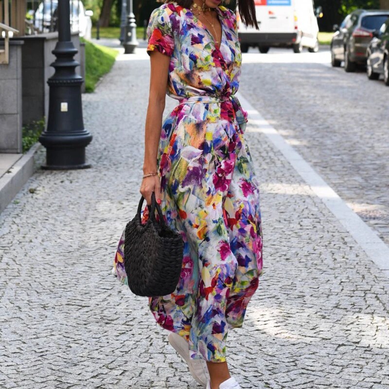 Anna -  Vestido de Mujer con estampado floral primavera/verano
