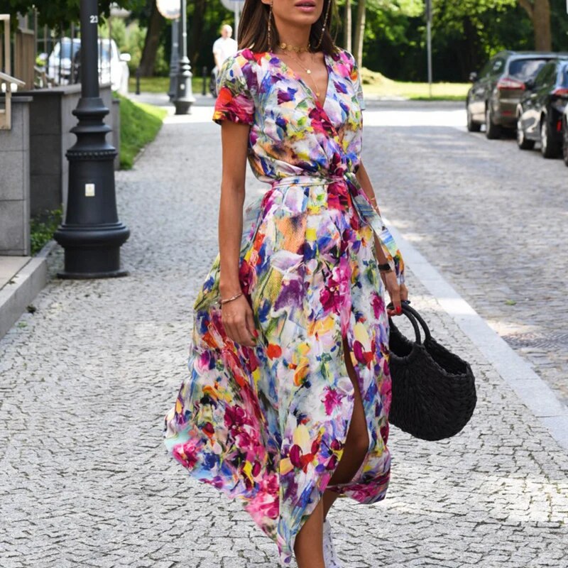 Anna -  Vestido de Mujer con estampado floral primavera/verano