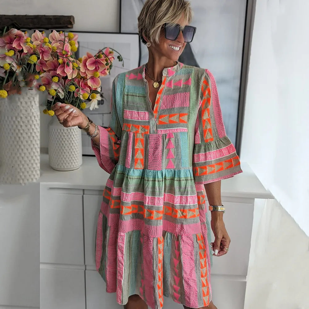 Kiki | Elegante vestido midi de primavera