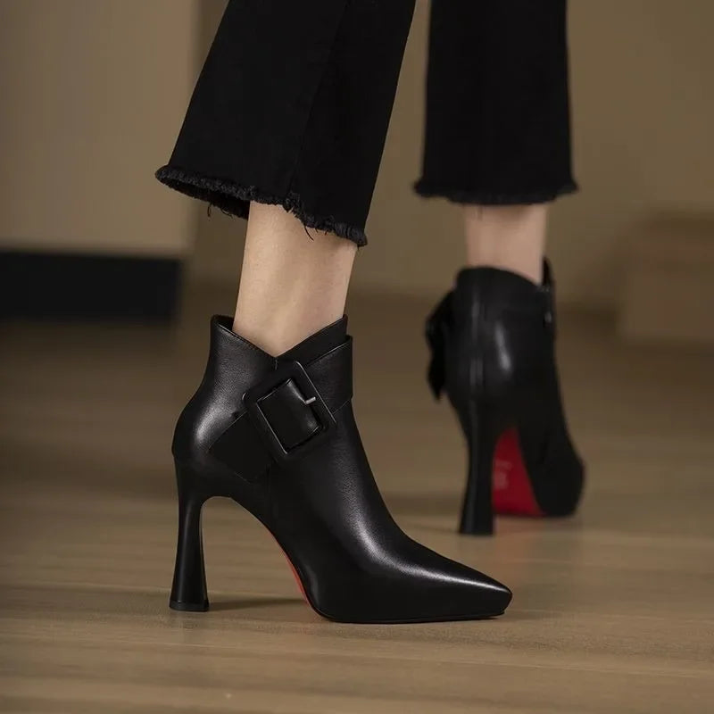 Aveline - Botines con Hebilla para Mujer
