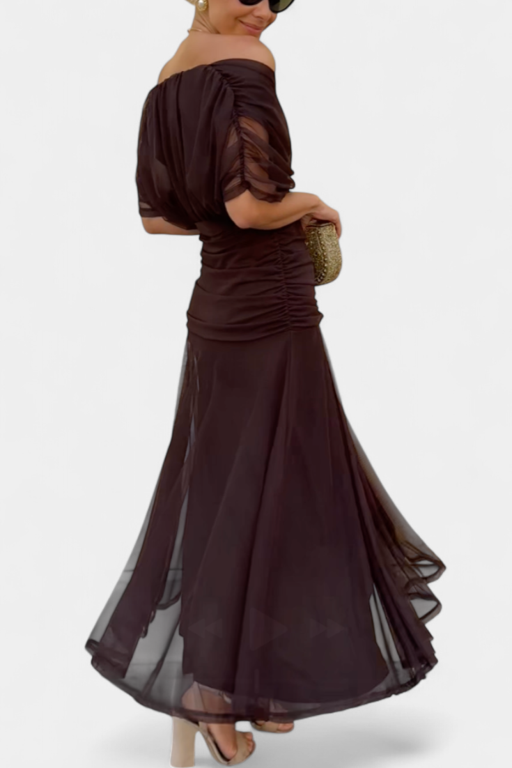 Magda | Vestido largo de flores con escote en V para Mujer
