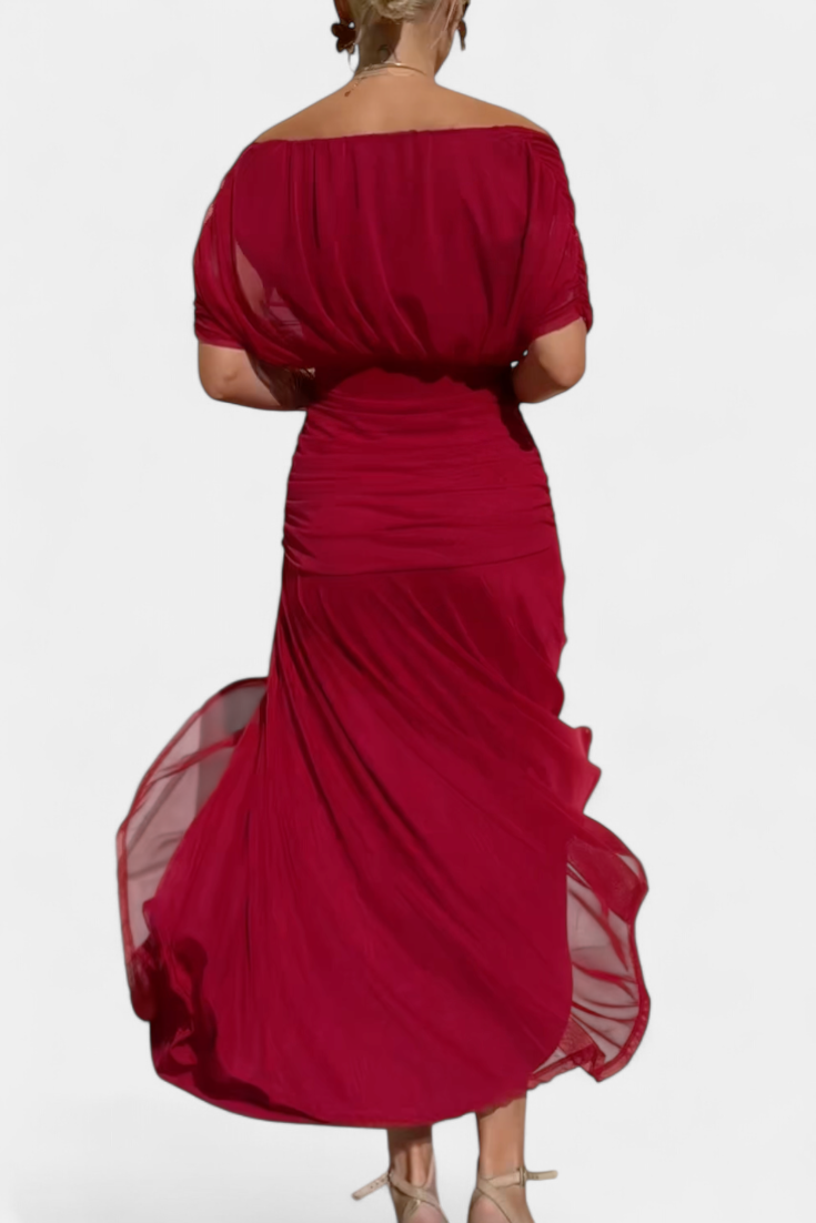 Magda | Vestido largo de flores con escote en V para Mujer