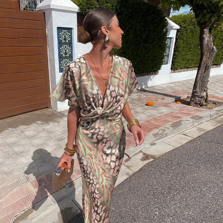 Roxane | Vestido largo con escote en V para Mujer