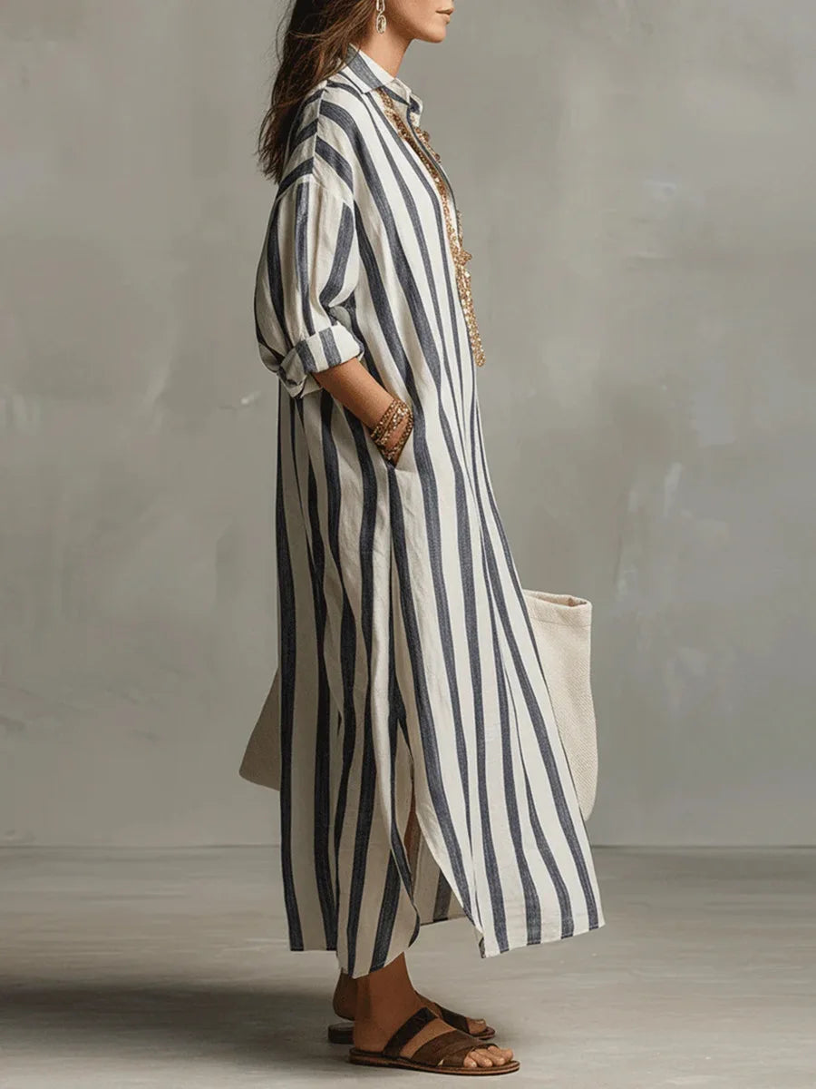 Pepa | Vestido camisero largo para Mujer