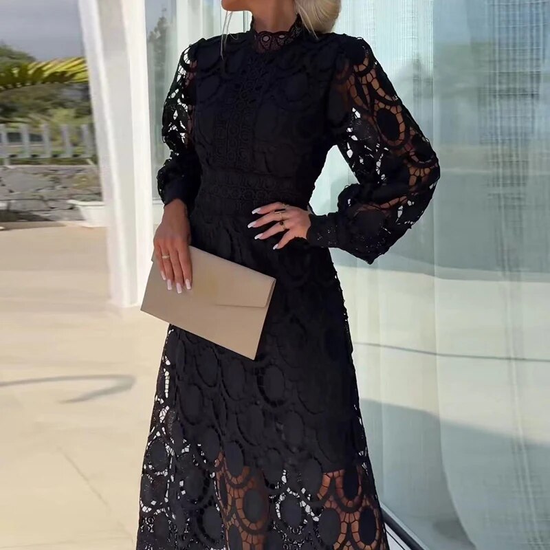 Charlize - Vestido romántico de encaje mujer