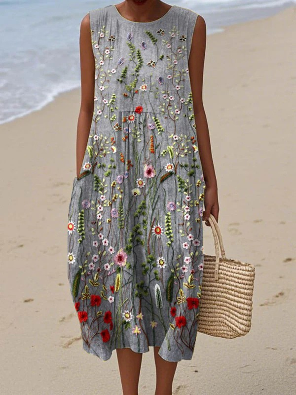 Cara | Vestido de verano ligero y sin mangas para Mujer