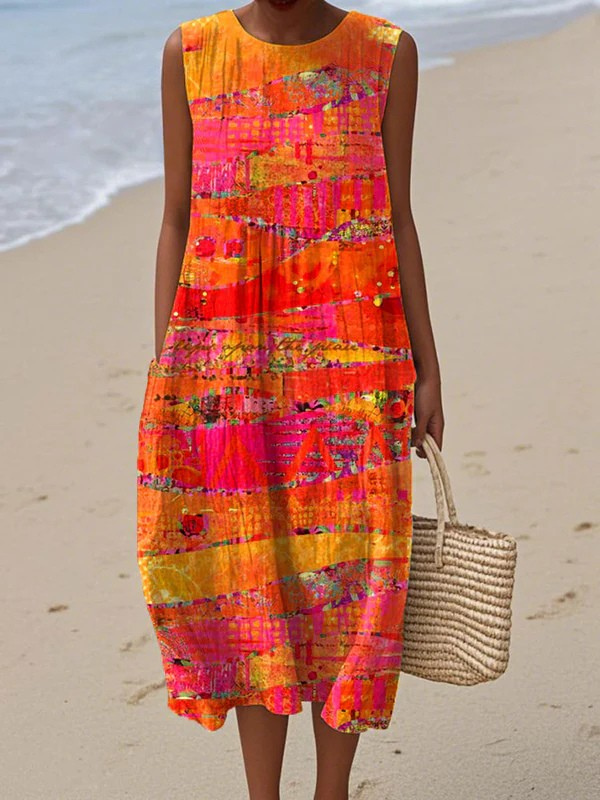 Faye | Vestido de verano ligero y sin mangas para Mujer