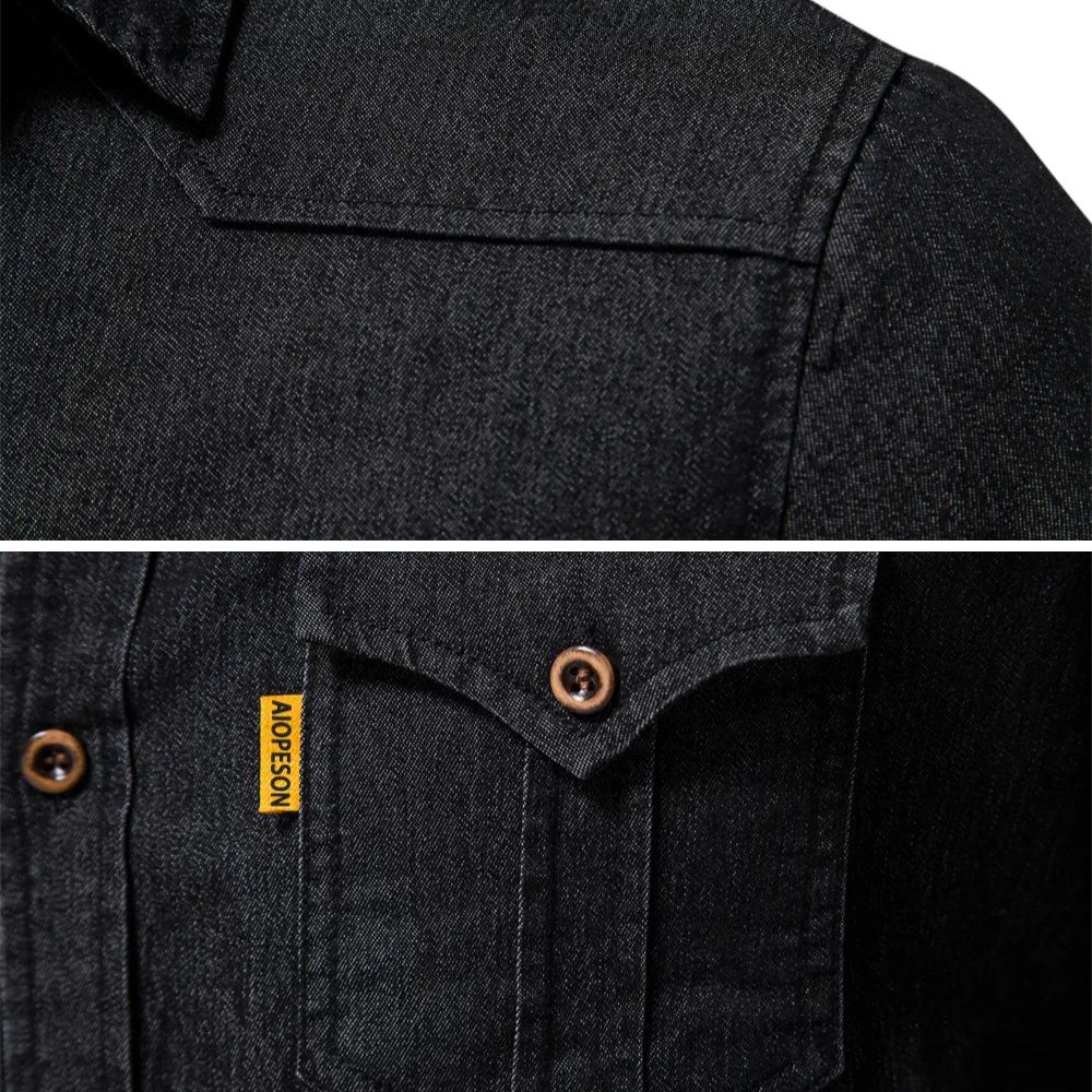 JIM - CAMISA DE ALGODÓN VAQUERO