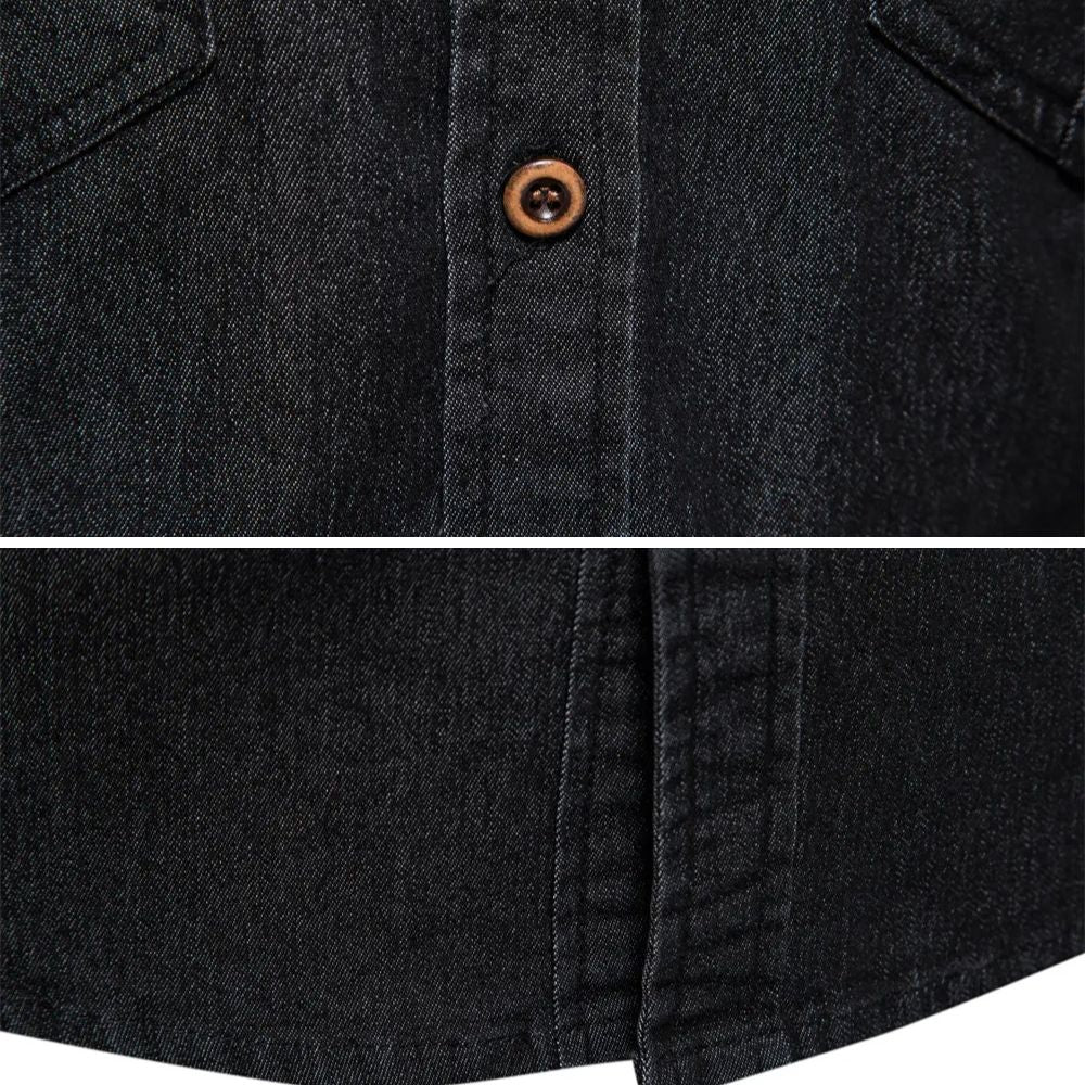 JIM - CAMISA DE ALGODÓN VAQUERO