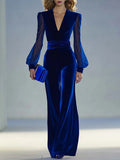 Sabrina™ | Mono largo elegante con escote en V