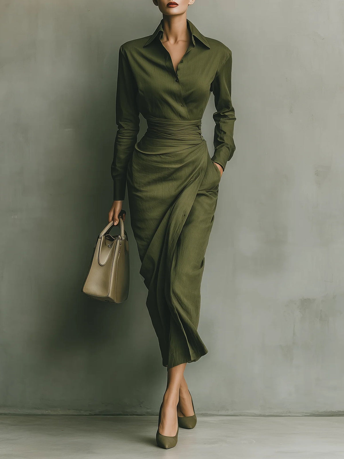 Narelle  - Vestido Elegante Envolvente