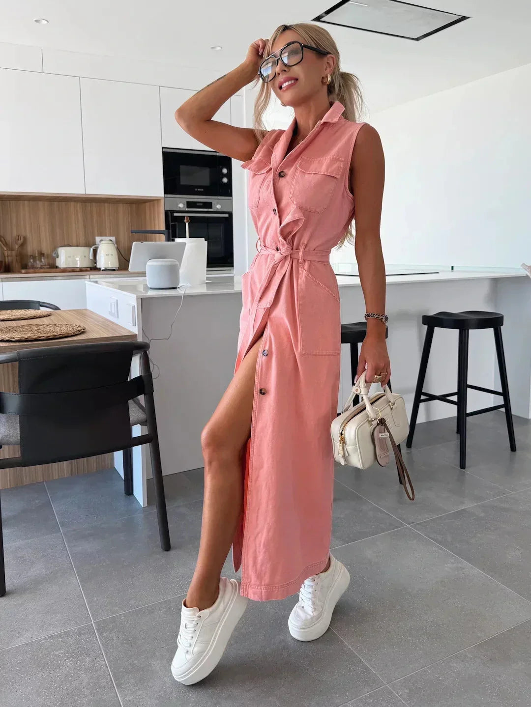 Isabelle | Maxi Vestido de Denim para Mujer