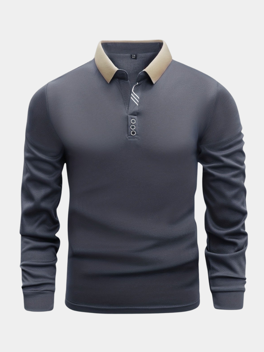 MONACO | POLO DE MANGAS LARGAS PARA HOMBRE
