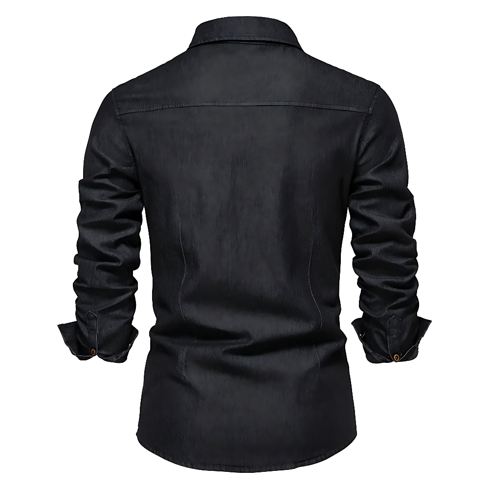 JIM - CAMISA DE ALGODÓN VAQUERO