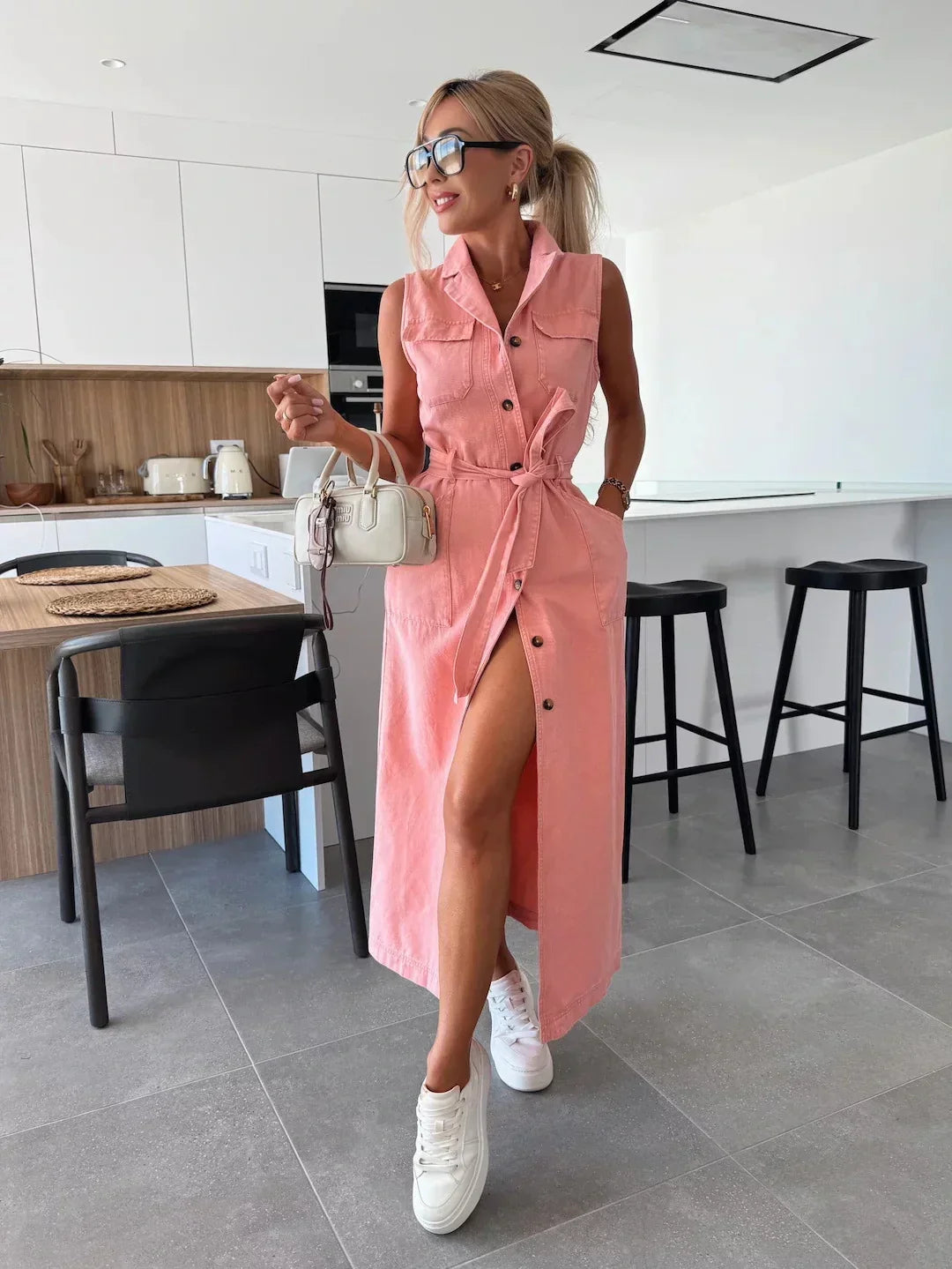 Isabelle | Maxi Vestido de Denim para Mujer