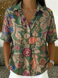 Anna – Blusa con cuello y estampado para Mujer
