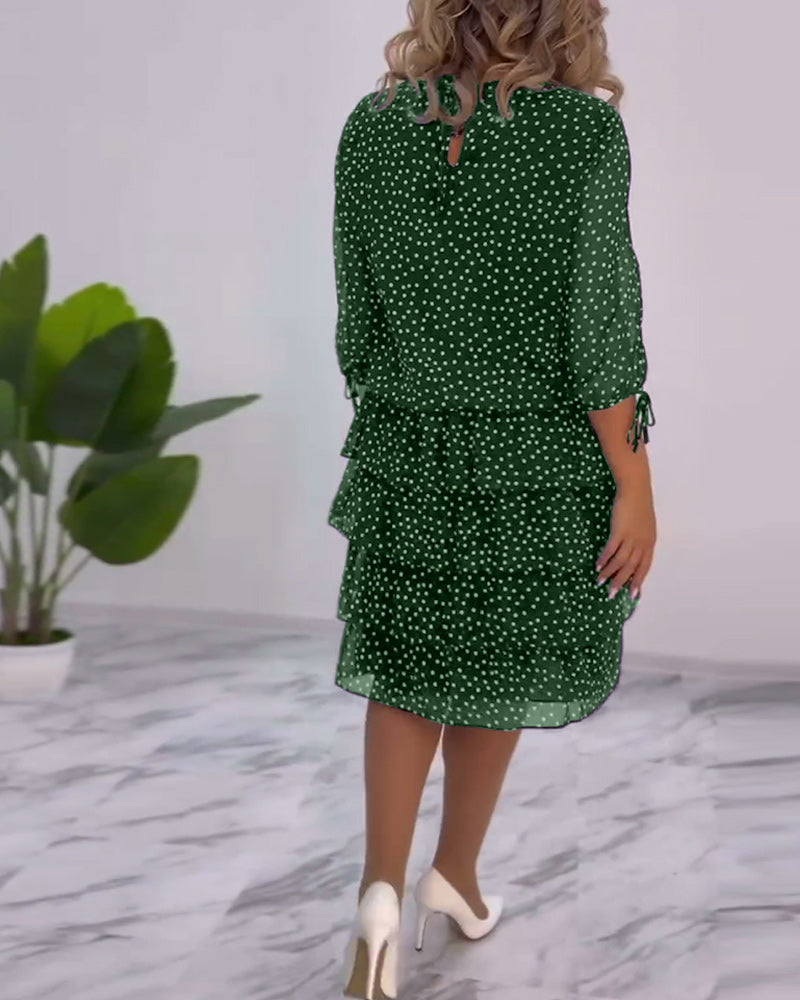 Auterelle | Vestido elegante con lunares