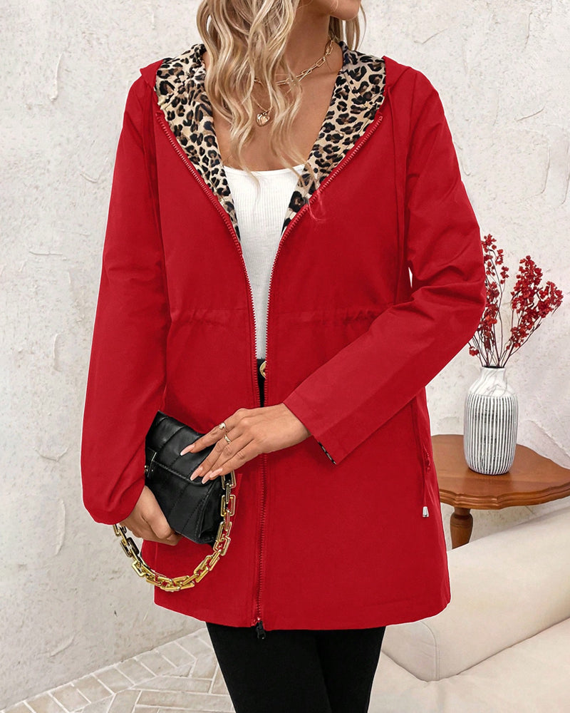 Vivianne - Abrigo reversible mujer con capucha para Mujer