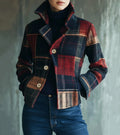 Maura | Chaqueta cálida de cuadros vintage, un estilo atemporal