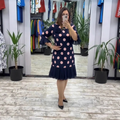 Paola | Vestido plisado de lunares para Mujer