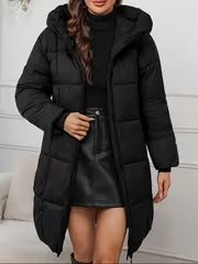 CAMILLA | Elegante abrigo ligero de invierno con capucha