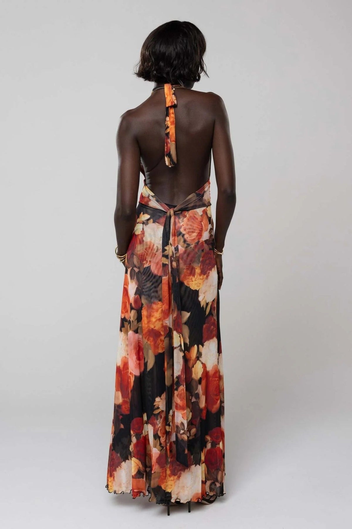 Camoni - Vestido Maxi de Diario con Lunares para Mujer