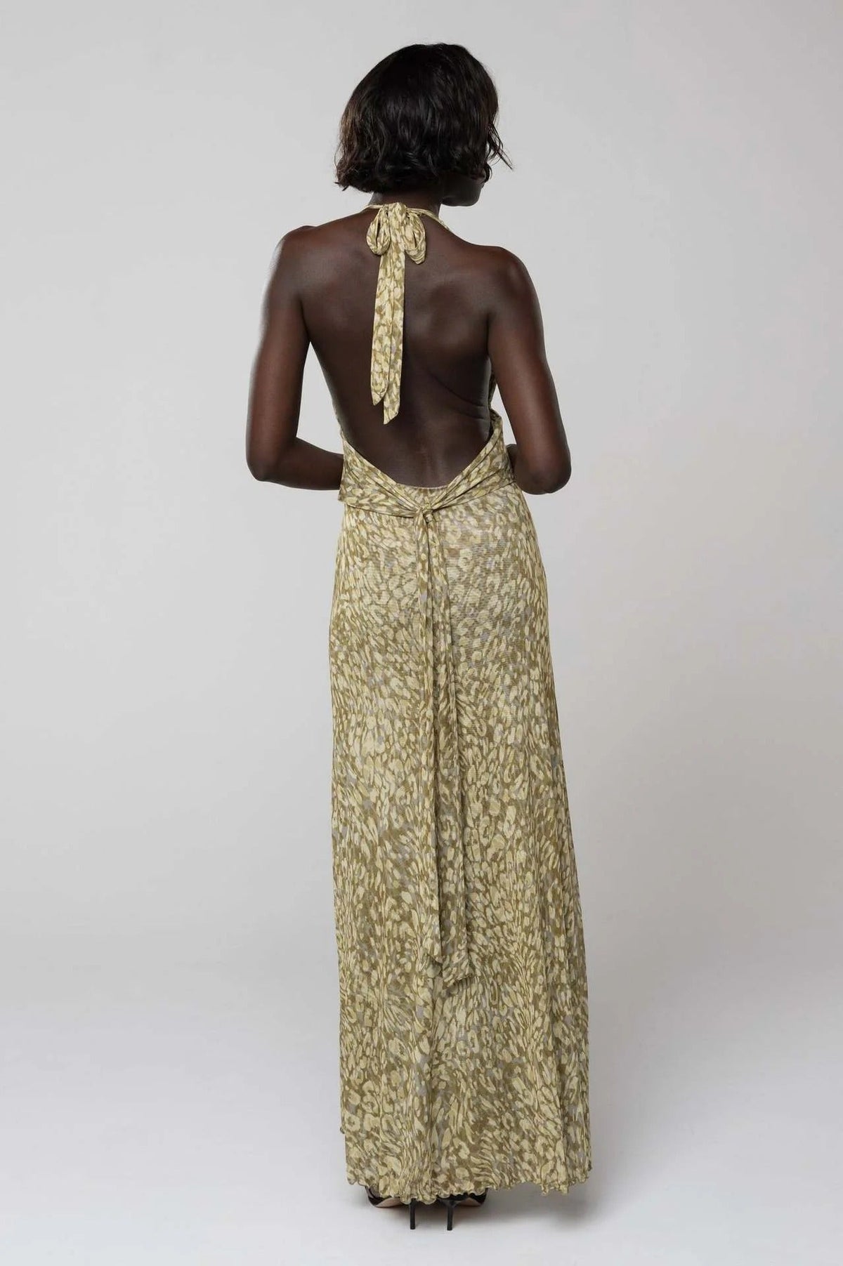 Camoni - Vestido Maxi de Diario con Lunares para Mujer