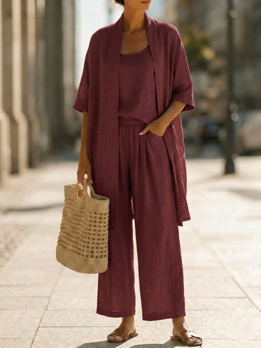 Linnea | Conjunto de Lino Ligero para Mujer