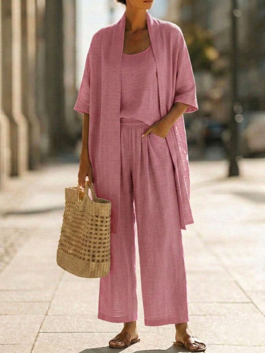 Linnea | Conjunto de Lino Ligero para Mujer