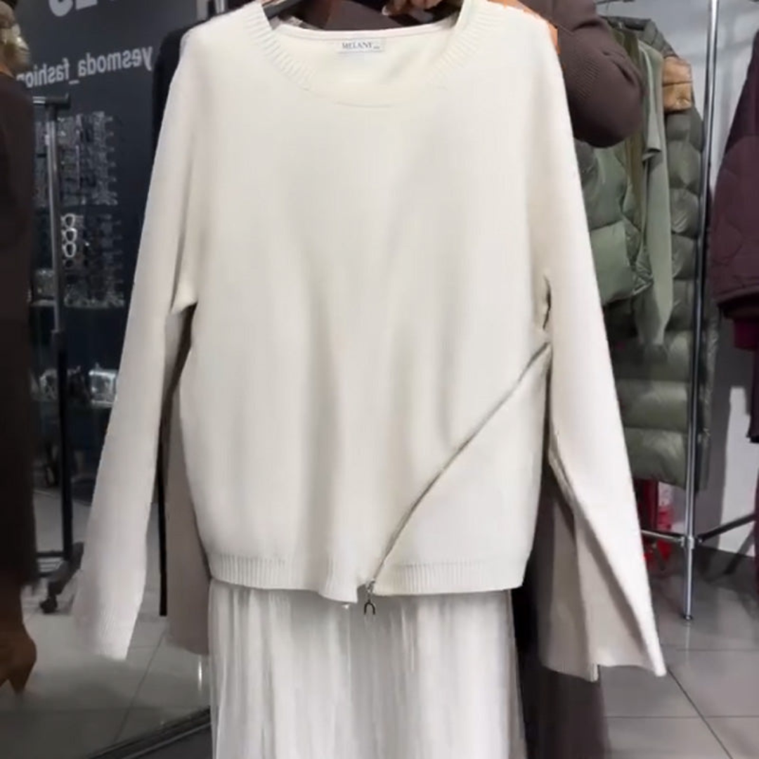 Ullé | Vestido elegante de punto y tul para mujer