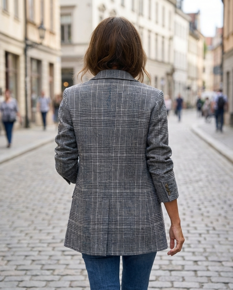 Alicja | Elegante chaqueta de cuadros para Mujer