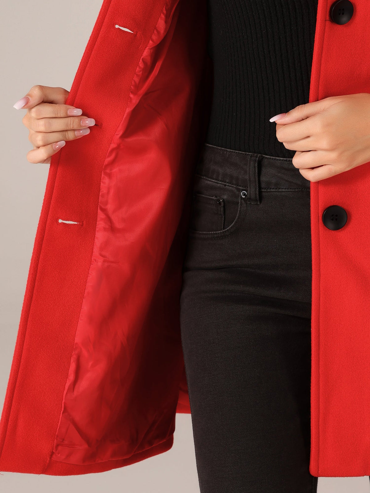 Birgitta | Abrigo de invierno con un botón