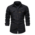 JIM - CAMISA DE ALGODÓN VAQUERO