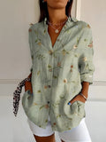 Roxanne - Blusa floral en algodón ligero